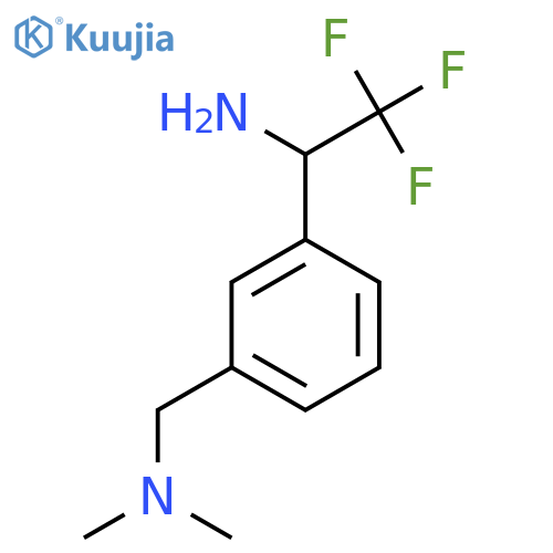 1-{3-[(Dimethylamino)methyl]phenyl}-2,2,2-trifluoroethan-1-amine structure