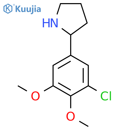 2-(3-Chloro-4,5-dimethoxyphenyl)pyrrolidine structure