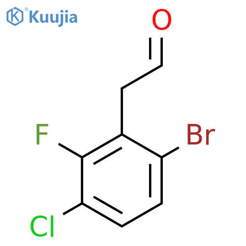 2-(6-Bromo-3-chloro-2-fluorophenyl)acetaldehyde structure