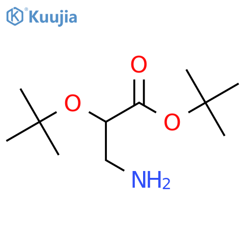 Tert-butyl 3-amino-2-(tert-butoxy)propanoate structure