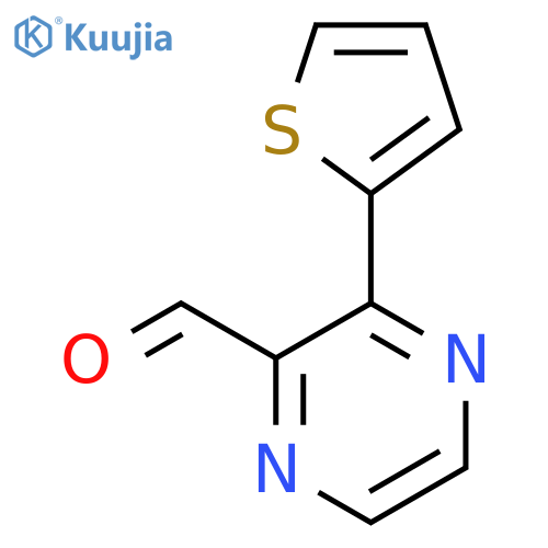 3-(Thiophen-2-yl)pyrazine-2-carbaldehyde structure