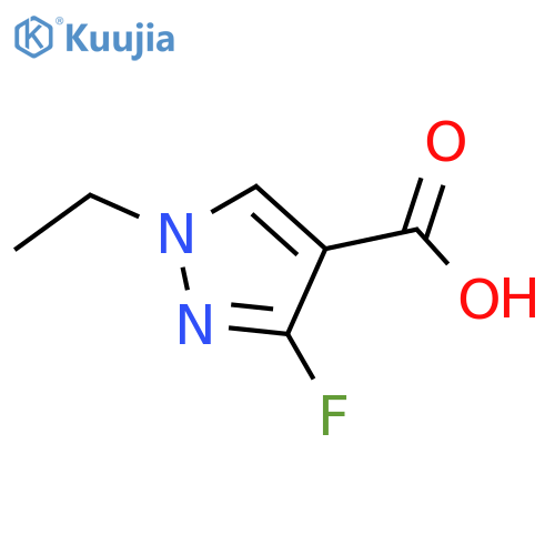 1-ethyl-3-fluoro-1H-pyrazole-4-carboxylic acid structure