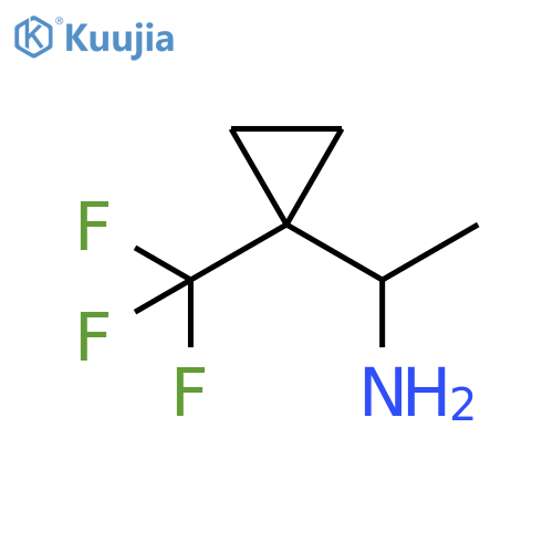 1-[1-(trifluoromethyl)cyclopropyl]ethanamine structure