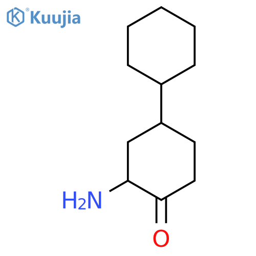 2-Amino-4-cyclohexylcyclohexan-1-one structure