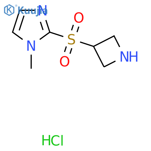 2-(Azetidine-3-sulfonyl)-1-methyl-1H-imidazole hydrochloride structure