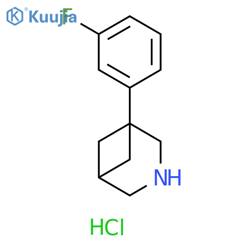 1-(3-FLUOROPHENYL)-3-AZABICYCLO[3.1.1]HEPTANE HCL structure