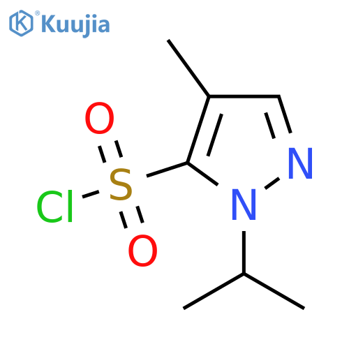 4-methyl-1-(propan-2-yl)-1H-pyrazole-5-sulfonyl chloride structure