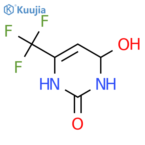 2(1H)-Pyrimidinone, 3,4-dihydro-4-hydroxy-6-(trifluoromethyl)- structure