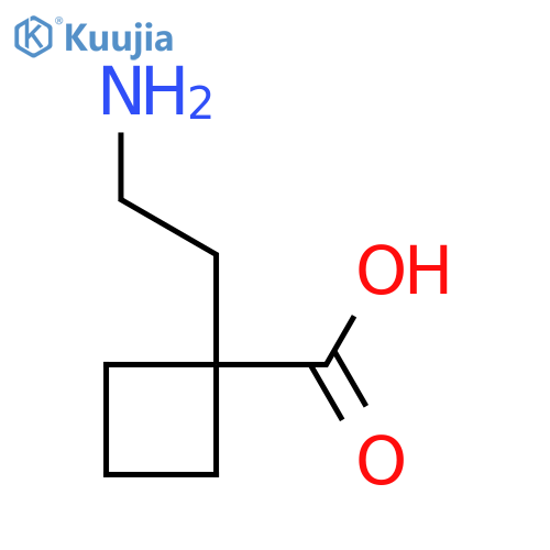 1-(2-Aminoethyl)cyclobutane-1-carboxylic acid structure