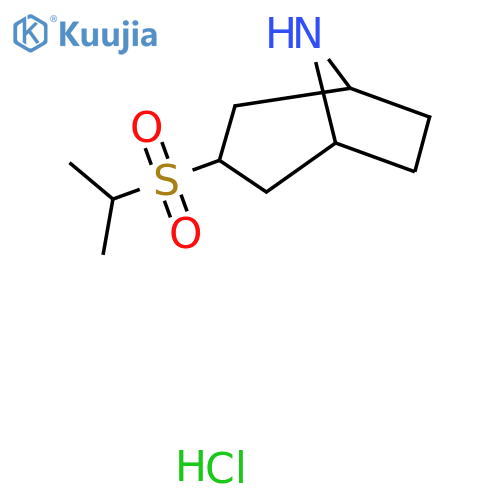 3-(Propane-2-sulfonyl)-8-azabicyclo[3.2.1]octane hydrochloride structure