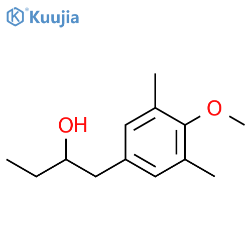 Benzeneethanol, α-ethyl-4-methoxy-3,5-dimethyl- structure