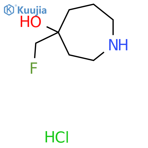 4-(Fluoromethyl)azepan-4-ol hydrochloride structure