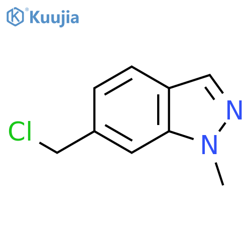 6-(chloromethyl)-1-methyl-1H-indazole structure