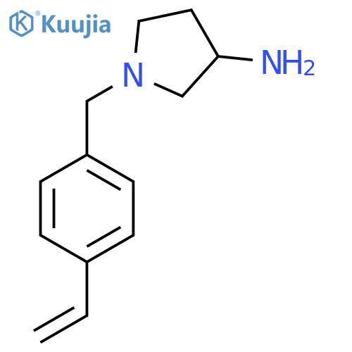 1-[(4-Ethenylphenyl)methyl]pyrrolidin-3-amine structure