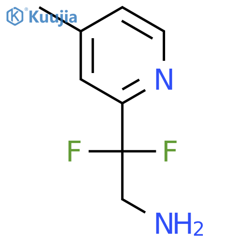 2,2-Difluoro-2-(4-methylpyridin-2-yl)ethan-1-amine structure