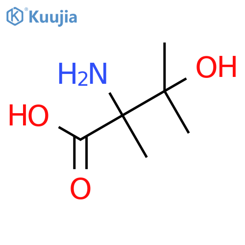 2-Amino-3-hydroxy-2,3-dimethylbutanoic acid structure