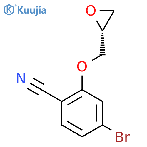 (R)-4-Bromo-2-(oxiran-2-ylmethoxy)benzonitrile structure