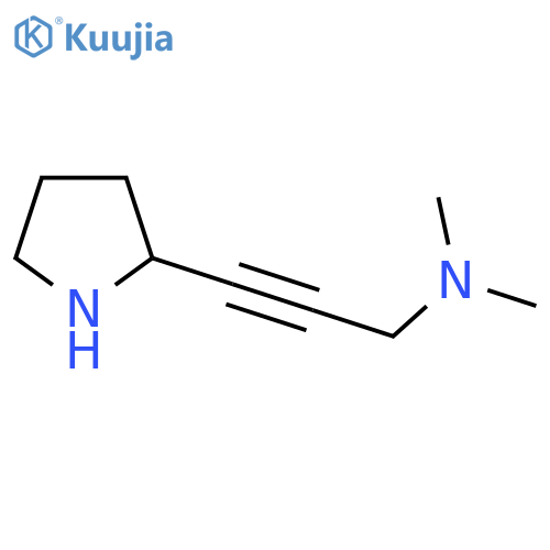 N,N-dimethyl-3-(pyrrolidin-2-yl)prop-2-yn-1-amine structure