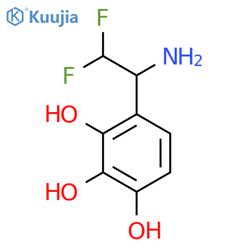 4-(1-Amino-2,2-difluoroethyl)benzene-1,2,3-triol structure