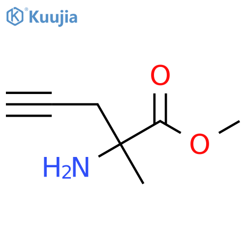 Methyl 2-amino-2-methylpent-4-ynoate structure