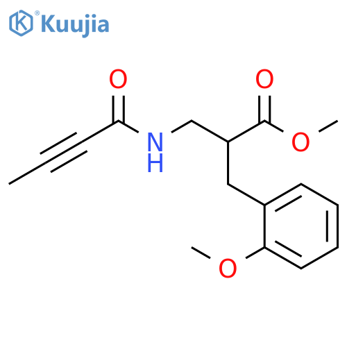 Methyl 2-methoxy-α-[[(1-oxo-2-butyn-1-yl)amino]methyl]benzenepropanoate structure