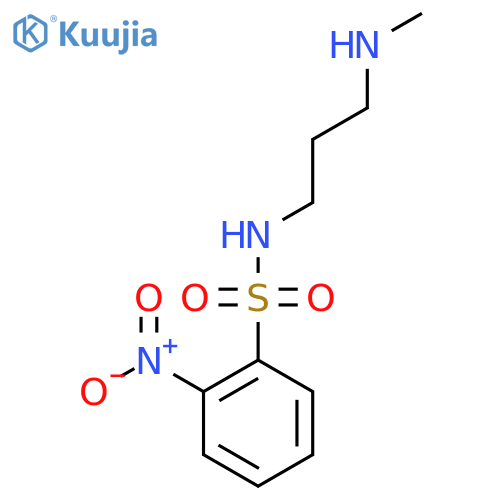 N-[3-(methylamino)propyl]-2-nitrobenzene-1-sulfonamide structure
