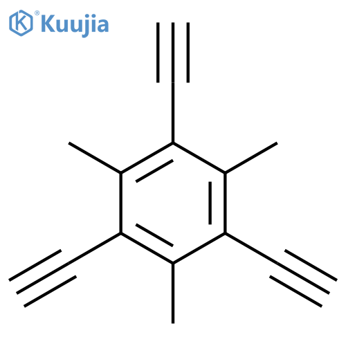 Benzene, 1,3,5-triethynyl-2,4,6-trimethyl- structure