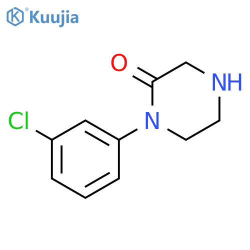 1-(3-Chlorophenyl)piperazin-2-one structure