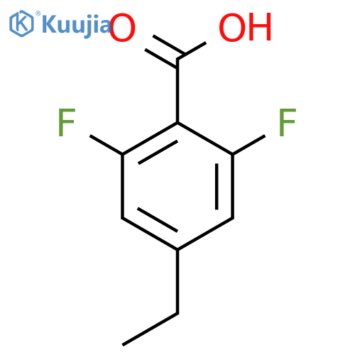 2,6-Difluoro-4-ethylbenzoic acid structure