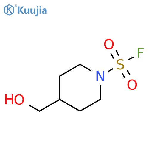1-Piperidinesulfonyl fluoride, 4-(hydroxymethyl)- structure
