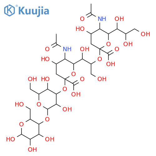 D-Glucopyranose,O-(N-acetyl-a-neuraminosyl)-(2®8)-O-(N-acetyl-a-neuraminosyl)-(2®3)-O-b-D-galactopyranosyl-(1®4)- (9CI) structure
