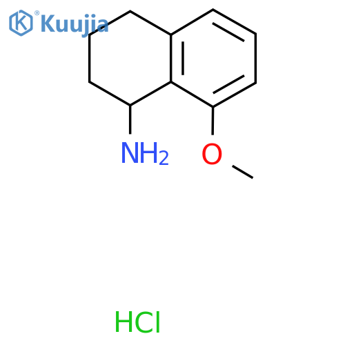 8-Methoxy-1,2,3,4-tetrahydronaphthalen-1-amine hydrochloride structure