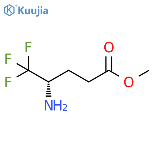 Pentanoic acid, 4-amino-5,5,5-trifluoro-, methyl ester, (4S)- structure