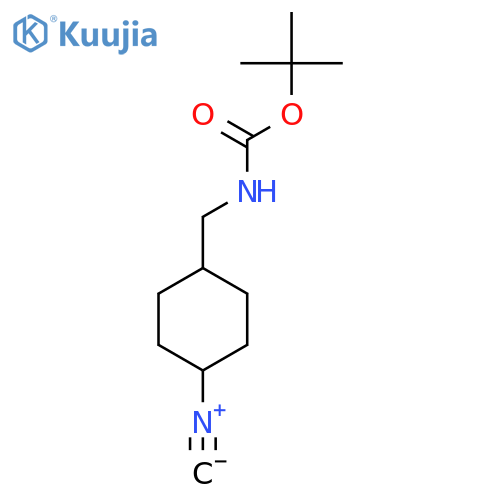 Tert-butyl N-[(4-isocyanocyclohexyl)methyl]carbamate structure