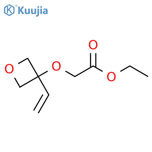Ethyl 2-(3-ethenyloxetan-3-yl)oxyacetate structure
