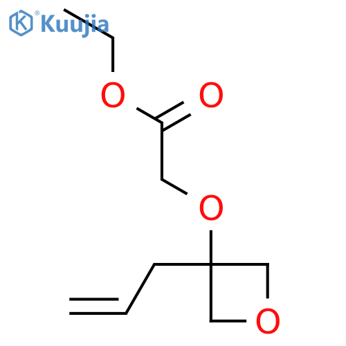 Ethyl 2-{[3-(prop-2-en-1-yl)oxetan-3-yl]oxy}acetate structure