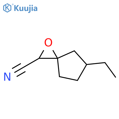 1-Oxaspiro[2.4]heptane-2-carbonitrile, 5-ethyl- structure