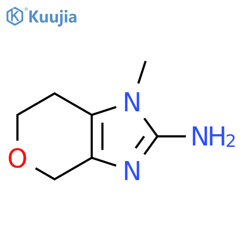 1-Methyl-1H,4H,6H,7H-pyrano[3,4-d]imidazol-2-amine structure
