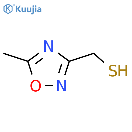 (5-Methyl-1,2,4-oxadiazol-3-yl)methanethiol structure