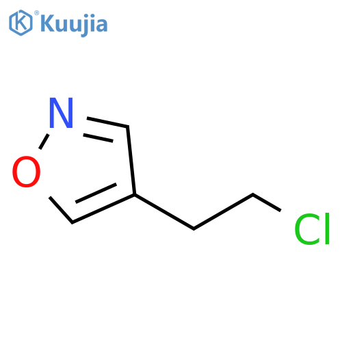 4-(2-chloroethyl)-1,2-oxazole structure