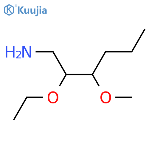 2-Ethoxy-3-methoxyhexan-1-amine structure