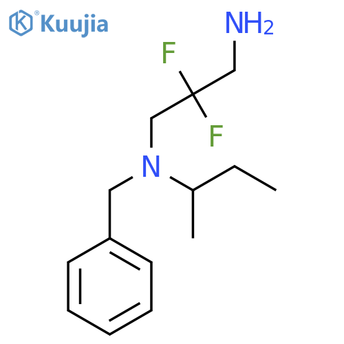 (3-Amino-2,2-difluoropropyl)(benzyl)(butan-2-yl)amine structure