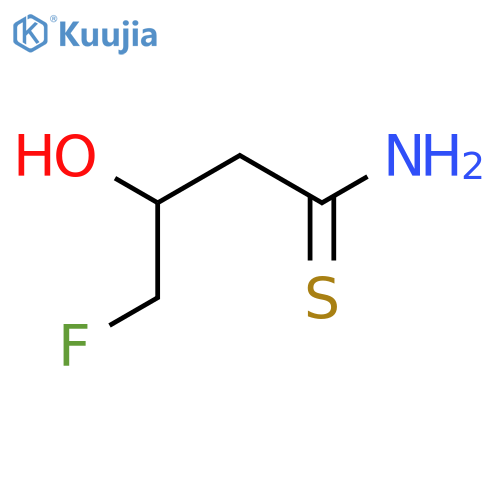 4-Fluoro-3-hydroxybutanethioamide structure