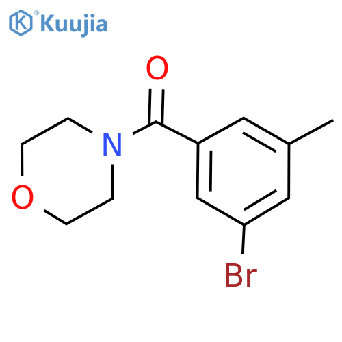 (3-Bromo-5-methylphenyl)(morpholino)methanone structure