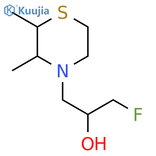 1-(2,3-Dimethylthiomorpholin-4-yl)-3-fluoropropan-2-ol structure