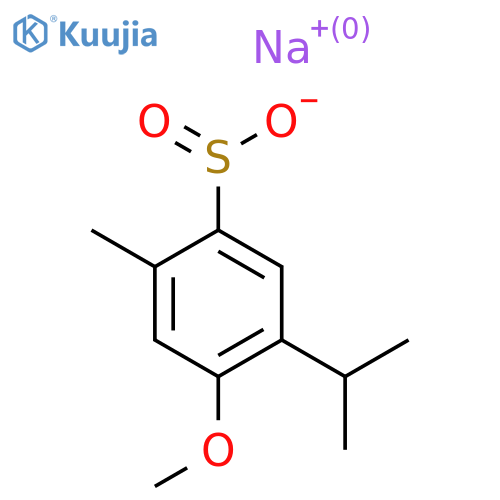 Sodium 4-methoxy-2-methyl-5-(propan-2-yl)benzene-1-sulfinate structure