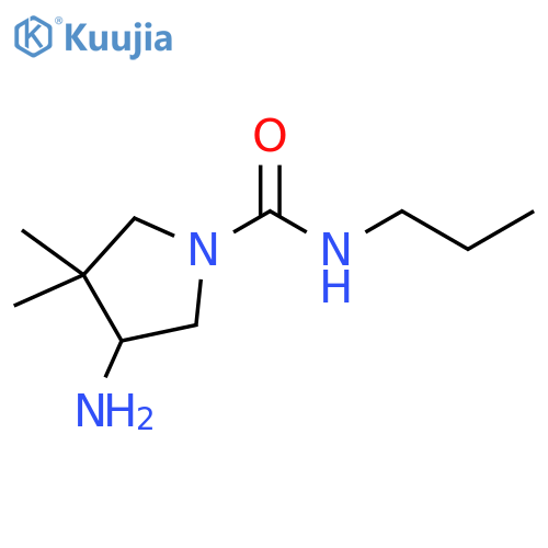 1-Pyrrolidinecarboxamide, 4-amino-3,3-dimethyl-N-propyl- structure
