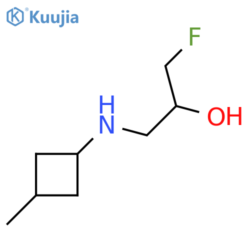 1-Fluoro-3-[(3-methylcyclobutyl)amino]propan-2-ol structure