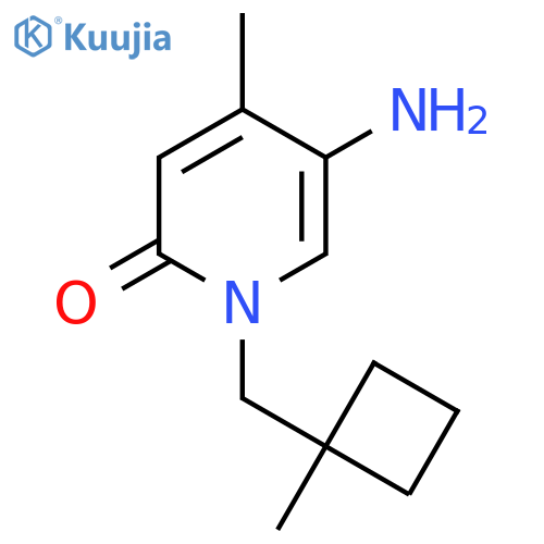 5-Amino-4-methyl-1-[(1-methylcyclobutyl)methyl]-1,2-dihydropyridin-2-one structure
