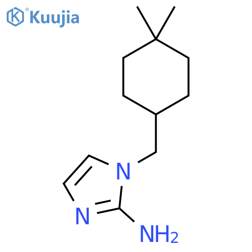 1-[(4,4-dimethylcyclohexyl)methyl]-1H-imidazol-2-amine structure